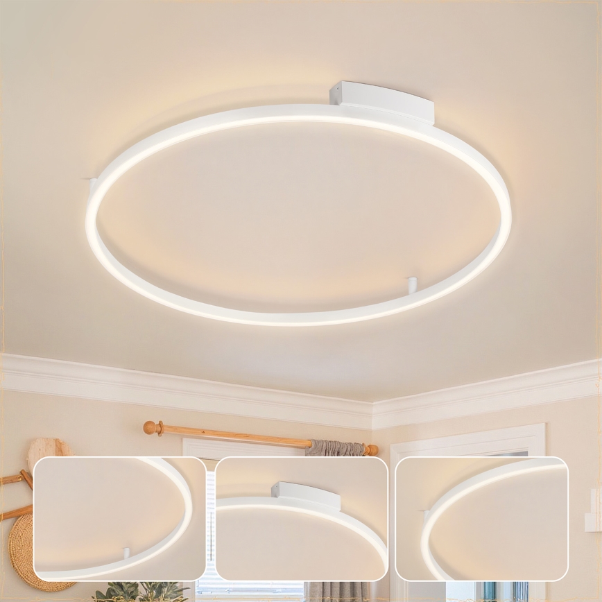 Brilagi - Prigušivo LED stropno svjetlo PORTOFINO LED/60W/230V 3000-6000K promjer 80 cm bijelo + daljinski upravljač
