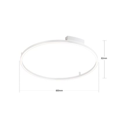 Brilagi - Prigušivo LED stropno svjetlo PORTOFINO LED/60W/230V 3000-6000K promjer 80 cm bijelo + daljinski upravljač