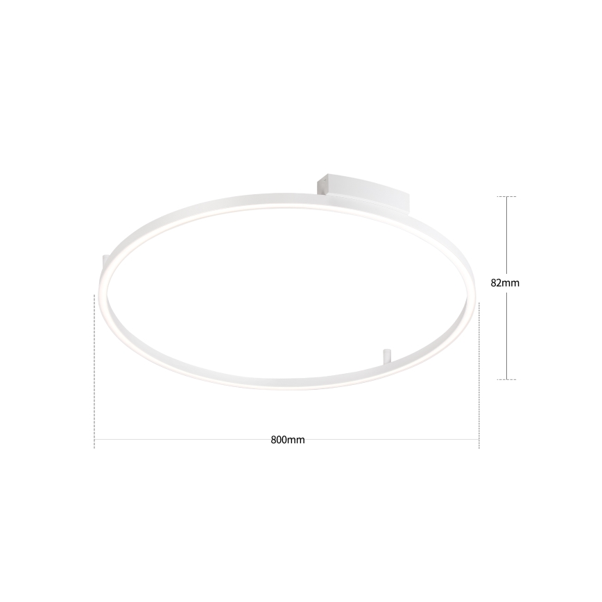 Brilagi - Prigušivo LED stropno svjetlo PORTOFINO LED/60W/230V 3000-6000K promjer 80 cm bijelo + daljinski upravljač