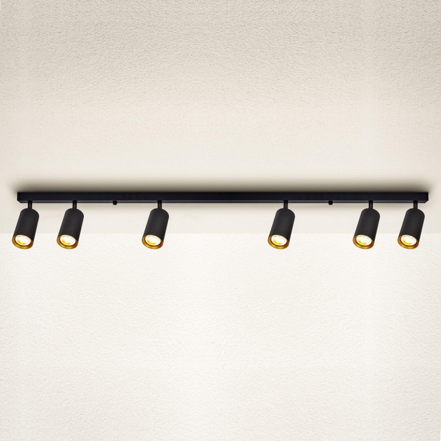 Brilagi - LED svjetiljka s mogućnošću prigušivanja SELE 6xGU10/6,5W/230V 2700-6500K crna/zlatna