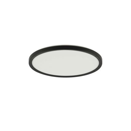 Brilagi - Prigušivo stropno LED svjetlo ULTRA SLIM LED/18W/230V 2700-6500K Ø 30 cm crno + daljinski upravljač