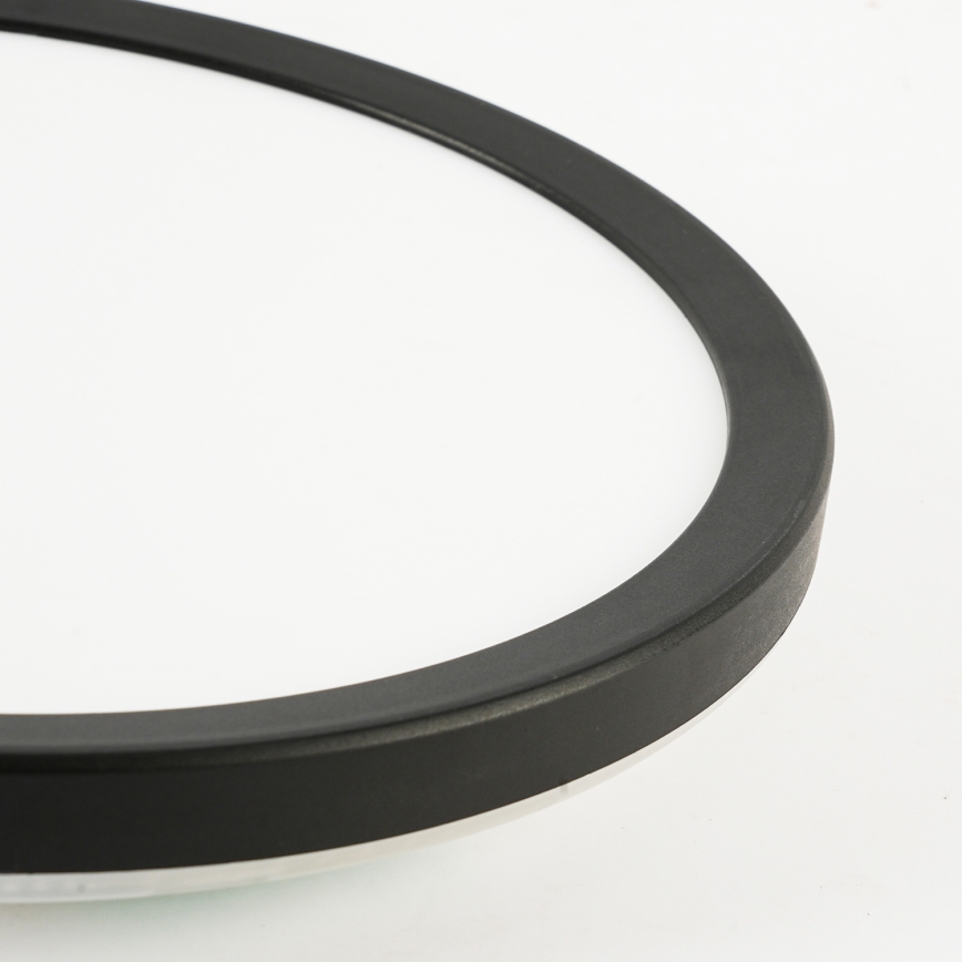 Brilagi - Prigušivo stropno LED svjetlo ULTRA SLIM LED/18W/230V 2700-6500K Ø 30 cm crno + daljinski upravljač