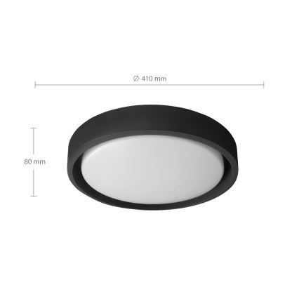 Brilagi - LED stropno svjetlo s prigušivanjem MATTEO LED/48W/230V 3000-6500K Ø 41 cm crno + daljinski upravljač