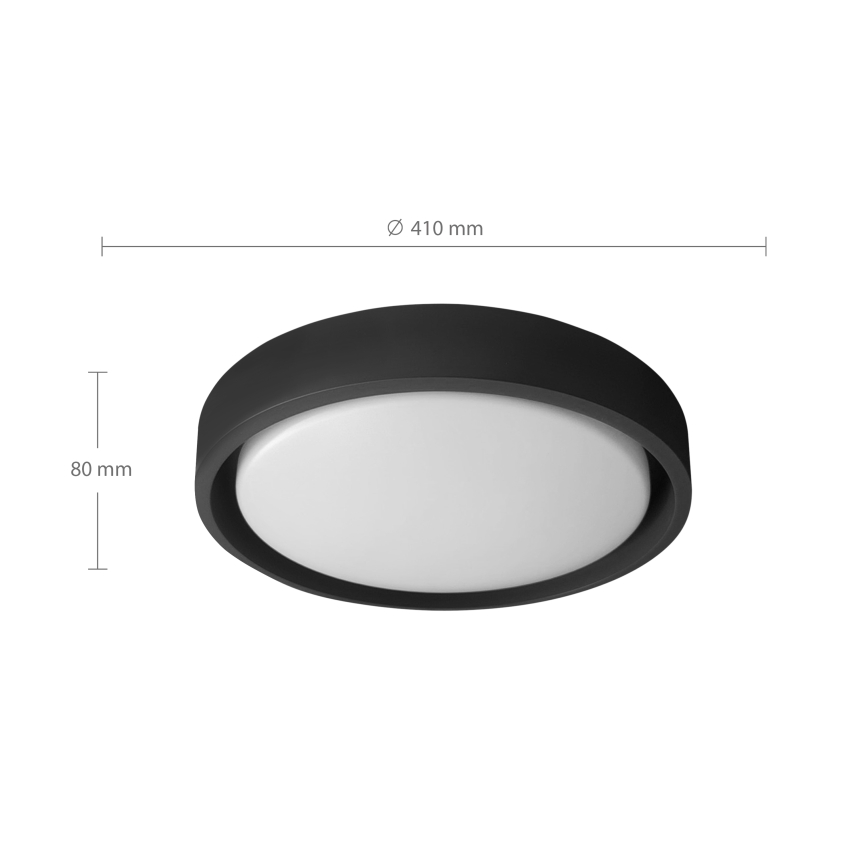 Brilagi - LED stropno svjetlo s prigušivanjem MATTEO LED/48W/230V 3000-6500K Ø 41 cm crno + daljinski upravljač
