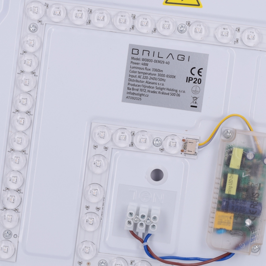 Brilagi - LED stropno svjetlo s prigušivanjem MATTEO LED/48W/230V 3000-6500K Ø 41 cm crno + daljinski upravljač