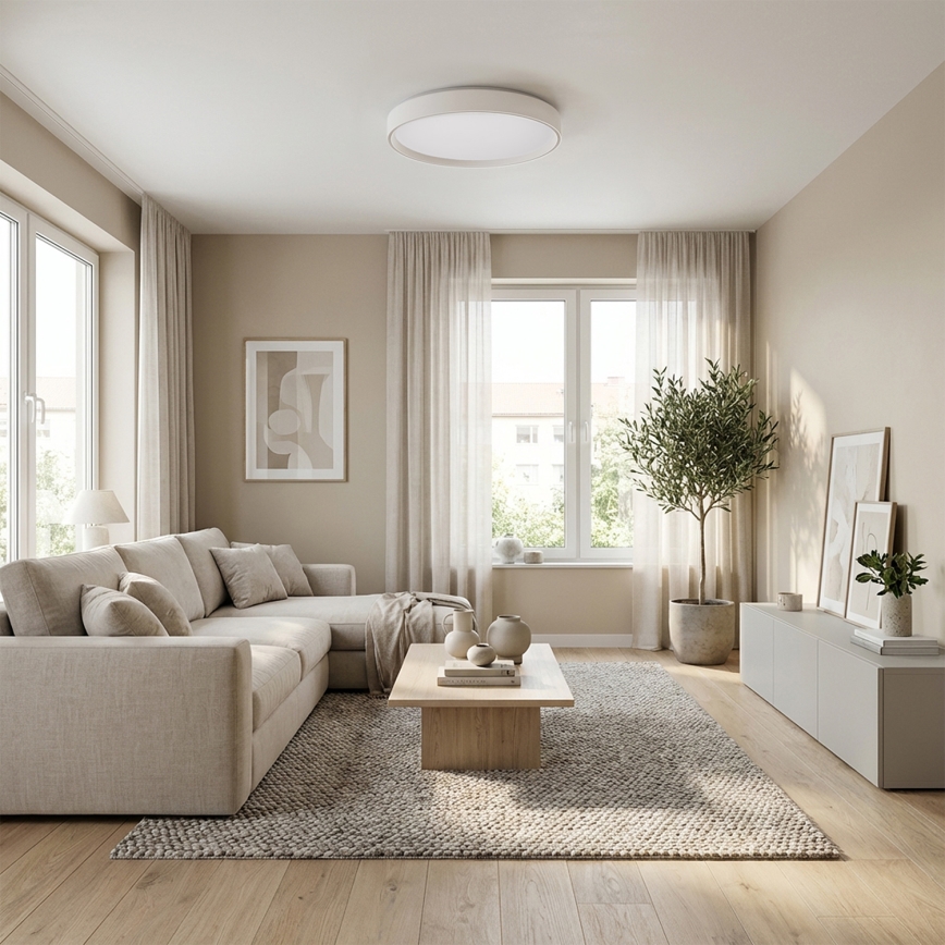 Brilagi - LED prigušivo stropno svjetlo NANCI LED/60W/230V 3000-6500K Ø 49 cm bijela + daljinski upravljač