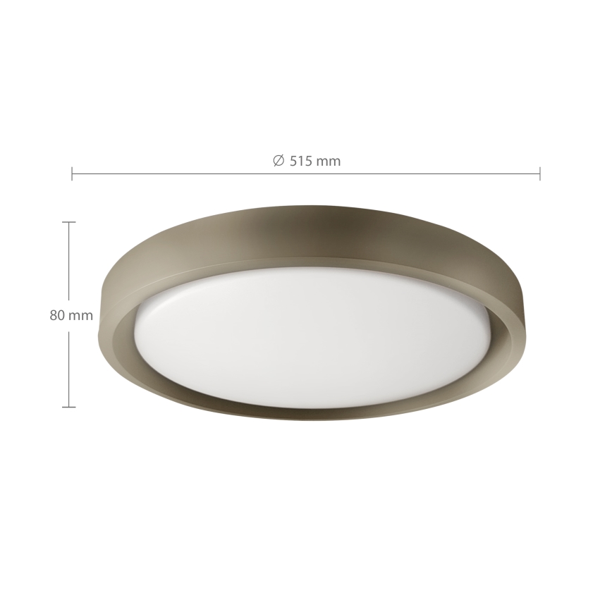 Brilagi - Prigušivo LED stropno svjetlo MATTEO LED/60W/230V 3000–6500K Ø 51,5 cm taupe + daljinski upravljač