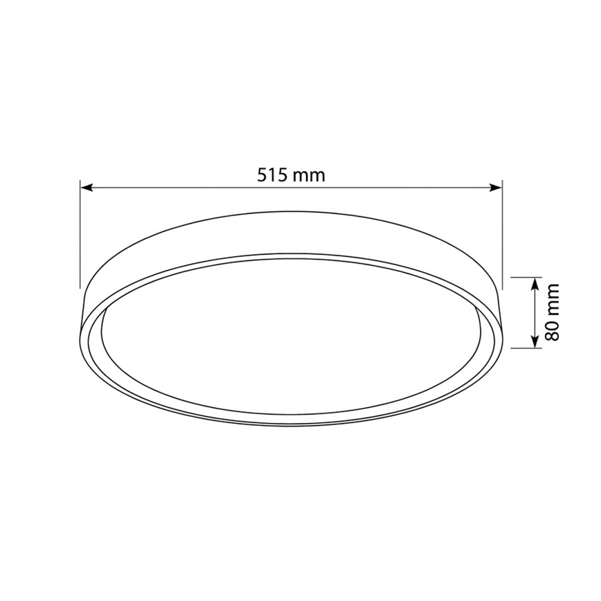 Brilagi - Prigušivo LED stropno svjetlo MATTEO LED/60W/230V 3000–6500K Ø 51,5 cm taupe + daljinski upravljač