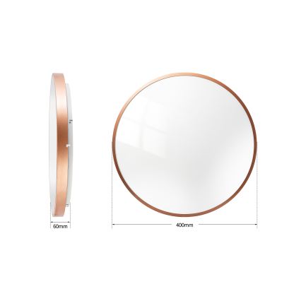 BRILAGI - LED stropno svjetlo s mogućnošću prigušivanja GLASS POOL DOUBLE LED/48W/230V Ø 40 cm bakreno + daljinski upravljač
