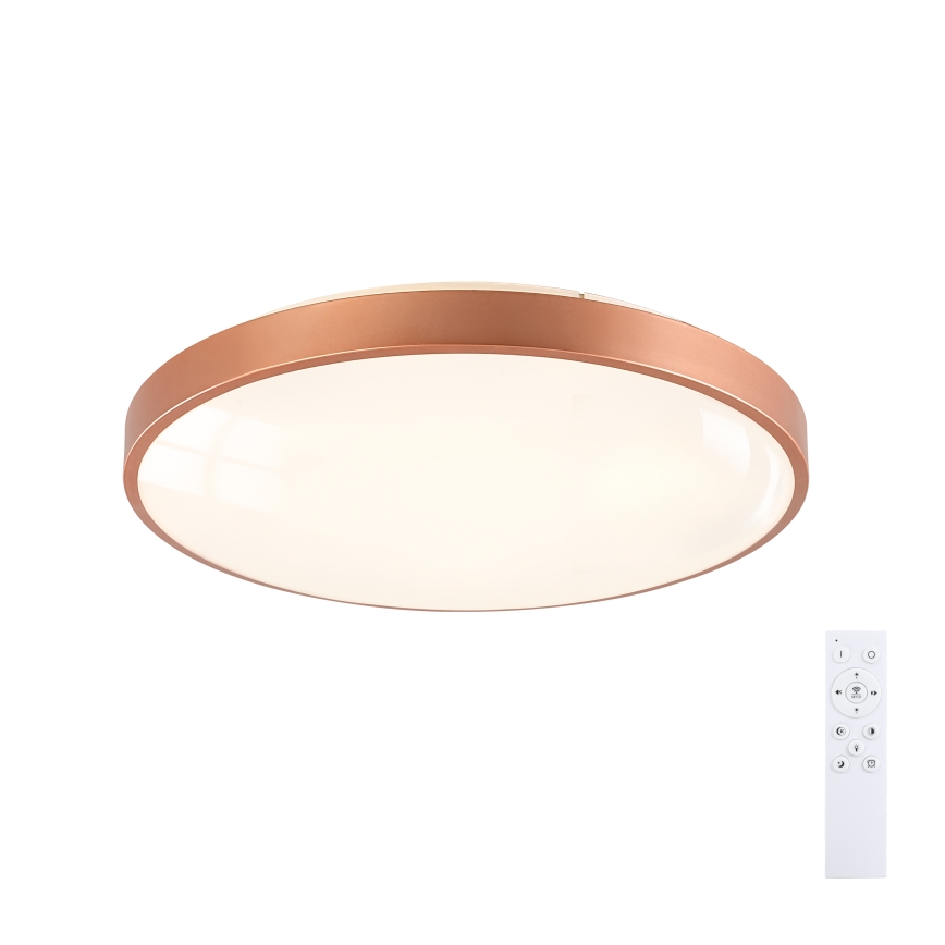 BRILAGI - LED stropna svjetiljka s mogućnošću prigušivanja GLASS POOL DOUBLE LED/60W/230V pr. 50 cm bakrena + daljinski upravljač