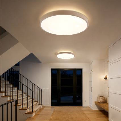 Brilagi - LED prigušivo stropno svjetlo GLASS POOL DOUBLE LED/80W/230V 3000-6000K 60 cm bež + daljinski upravljač