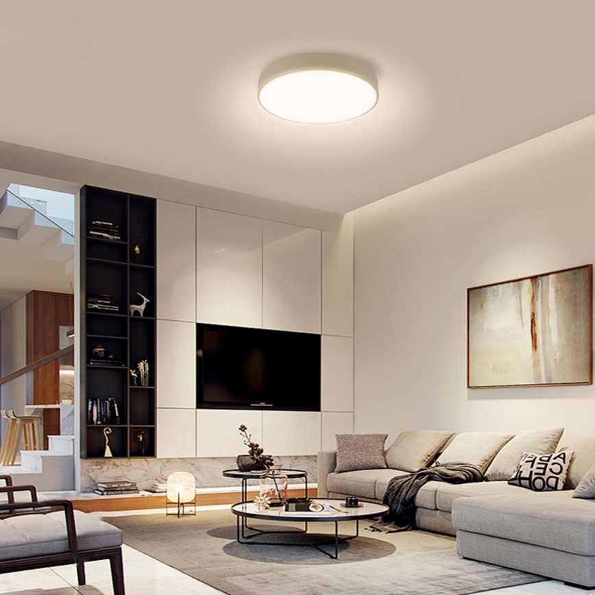 Brilagi - LED stropna svjetiljka s prigušivanjem POOL LED/36W/230V 3000-6000K Ø 30 cm bež + daljinski upravljač