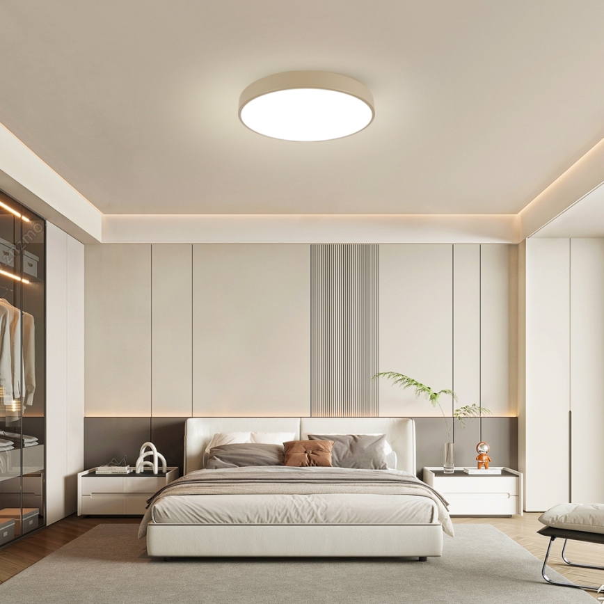 Brilagi - LED prigušivo stropno svjetlo POOL LED/60W/230V 3000-6000K prom. 60 cm bež + daljinski upravljač