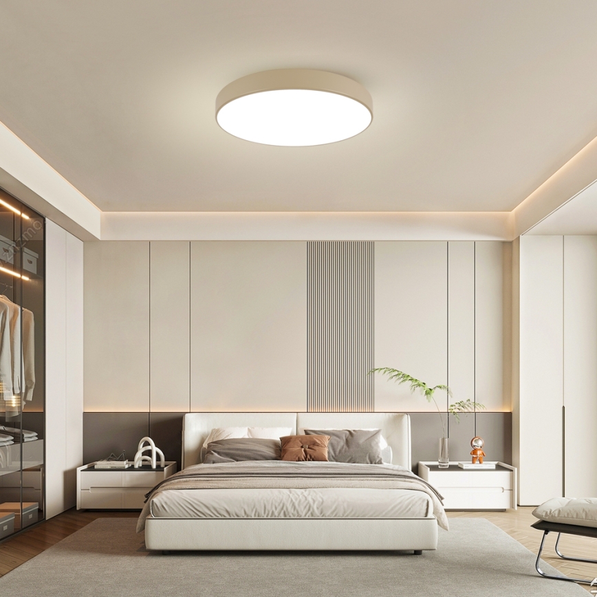 Brilagi - LED prigušivo stropno svjetlo POOL SMART LED/100W/230V 3000-6000K 80 cm bež Wi-Fi Tuya + daljinski upravljač