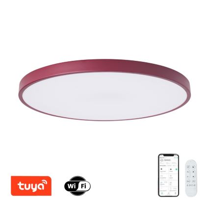 Brilagi - LED svjetiljka s prigušivanjem POOL SMART LED/100 W/230 V Ø 80 cm Wi‑Fi Tuya + daljinski upravljač, burgundska