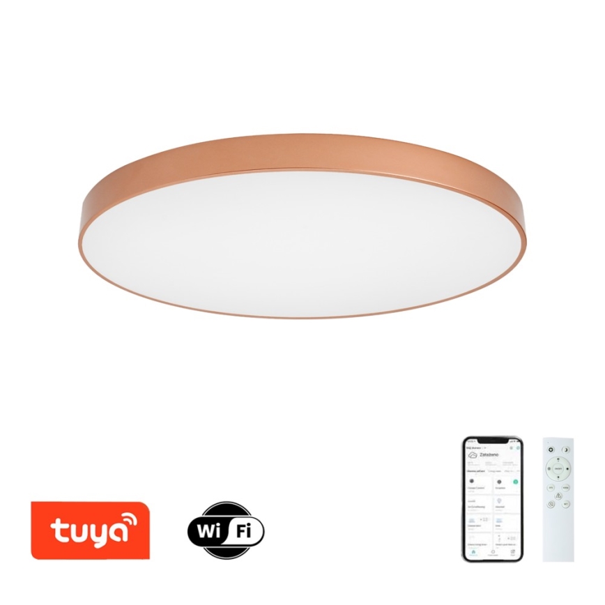 BRILAGI - LED prigušivo stropno svjetlo POOL SMART LED/128W/230V 100 cm 3000-6000K Wi-Fi Tuya brončano + daljinski upravljač