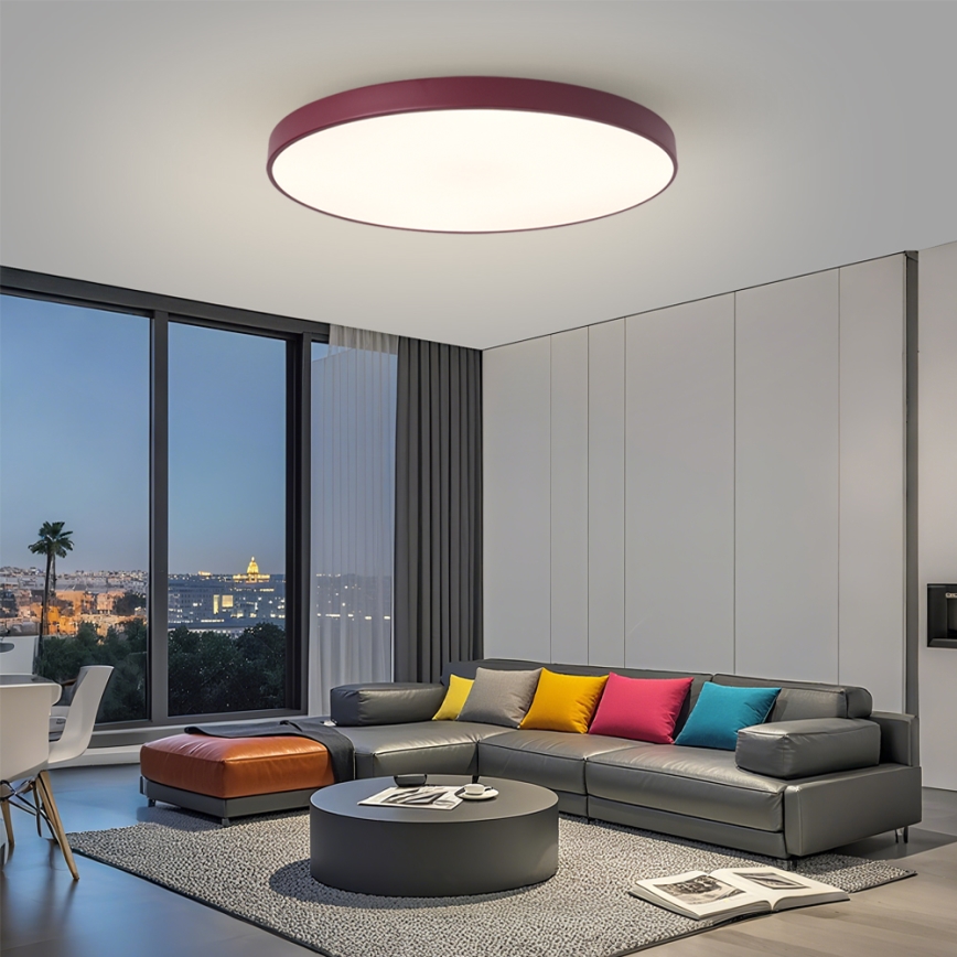 Brilagi - LED svjetiljka s prigušivanjem POOL SMART LED/128W/230V pr. 100 cm 3000-6000K Wi-Fi Tuya + daljinski upravljač bordo