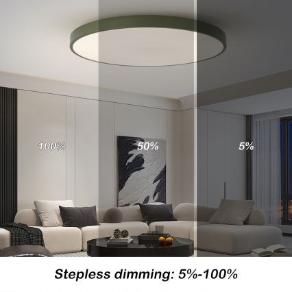 Brilagi - LED prigušivo svjetlo POOL SMART LED/128W/230V Ø 100 cm 3000-6000K Wi-Fi Tuya + daljinski upravljač, zeleno