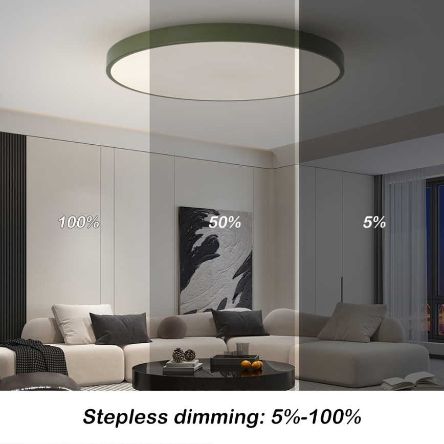 Brilagi - LED prigušivo svjetlo POOL SMART LED/128W/230V Ø 100 cm 3000-6000K Wi-Fi Tuya + daljinski upravljač, zeleno