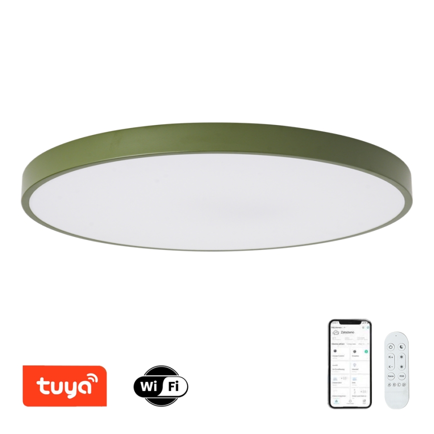 Brilagi - LED prigušivo svjetlo POOL SMART LED/128W/230V Ø 100 cm 3000-6000K Wi-Fi Tuya + daljinski upravljač, zeleno