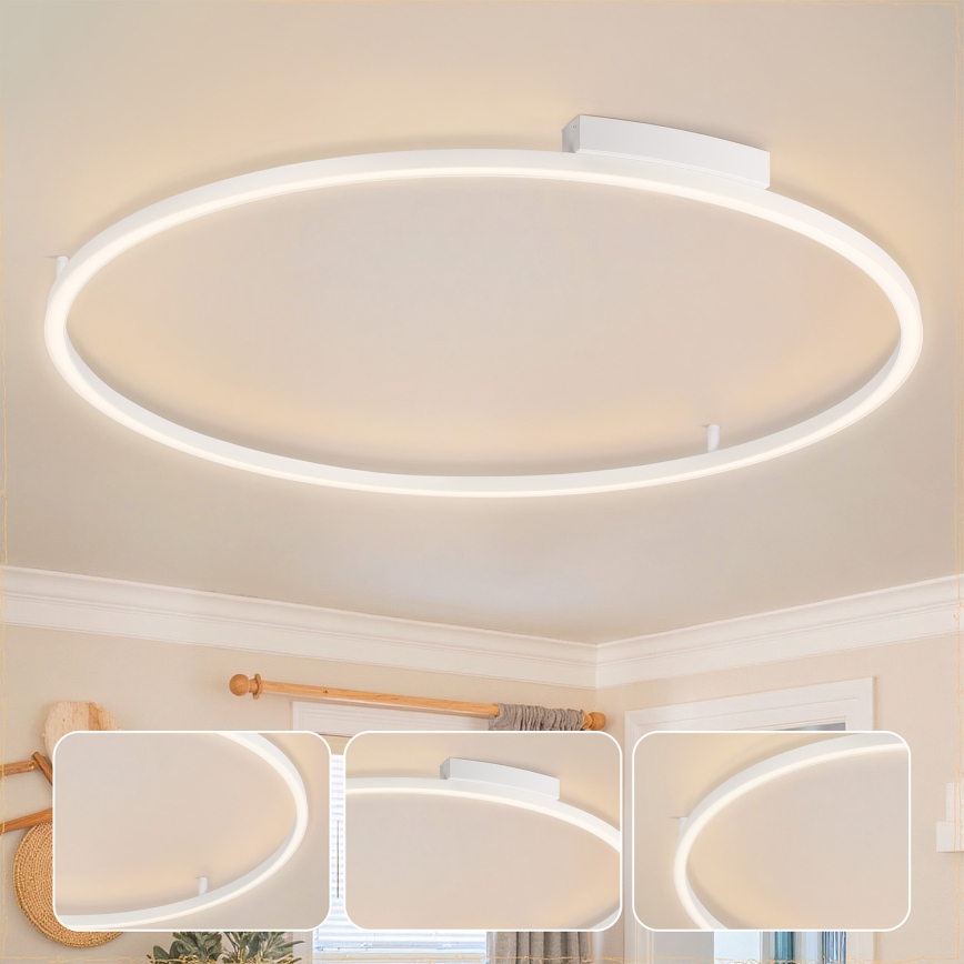 Brilagi - LED prigušivo stropno svjetlo PORTOFINO LED/85W/230V 3000-6000K Ø 120 cm bijela + daljinski upravljač