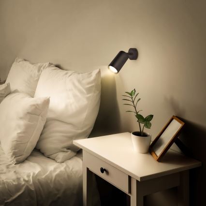 Brilagi - LED RGBW spot svjetiljka s mogućnošću prigušivanja SELE 1xGU10/4,8W/230V 3000K crna + daljinski upravljač