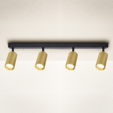 Brilagi - LED svjetiljka s prigušivanjem SELE GOLDEN 4xGU10/6,5W/230V 2700-6500K crna/zlatna