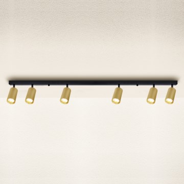 Brilagi - LED svjetiljka s prigušivanjem SELE GOLDEN 6xGU10/6,5W/230V 2700-6500K crna/zlatna