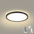 Brilagi - LED svjetiljka s prigušivanjem, senzorom pokreta i sumraka ULTRA TANAK LED/18W/230V promjer 30 cm + daljinski upravljač