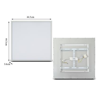 Brilagi - LED prigušivo stropno svjetlo SLIMFRAME LED/36W/230V 45x45 cm 3000-6000K bijelo + daljinski upravljač