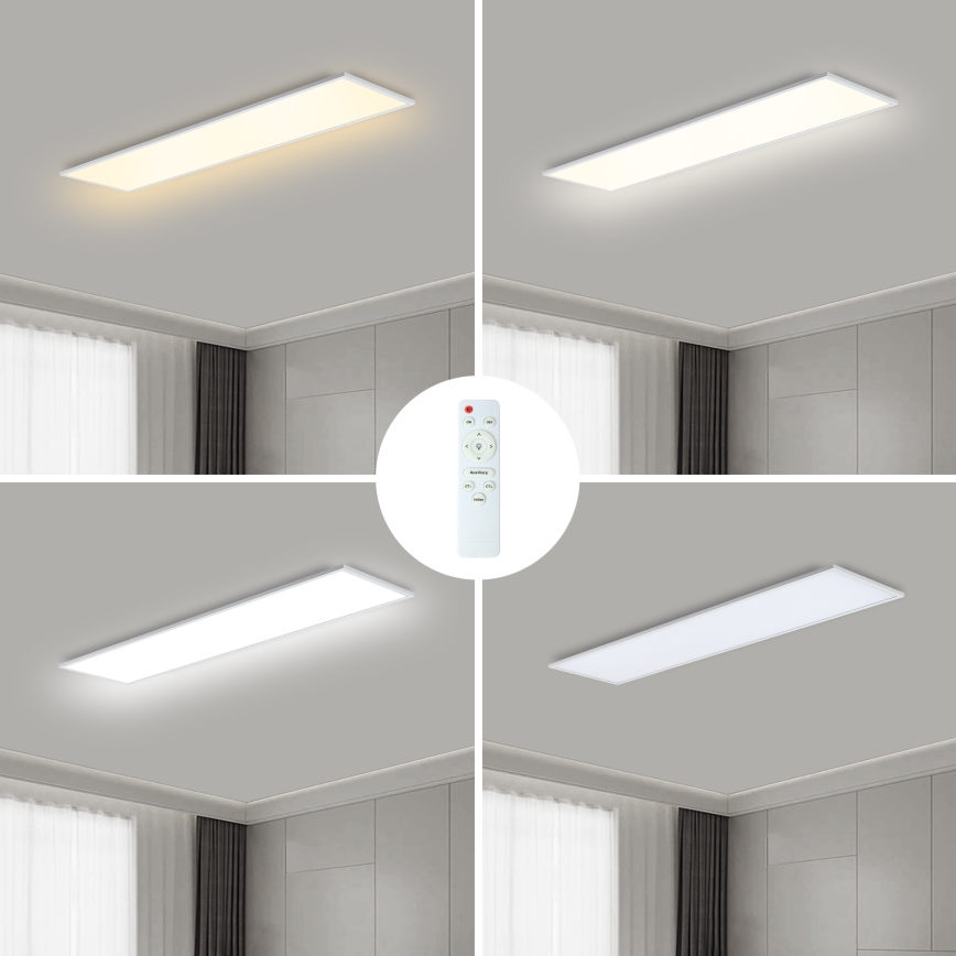Brilagi - LED prigušivo stropno svjetlo SLIMFRAME LED/58W/230V 120x30 cm 3000-6000K bijela + daljinski upravljač