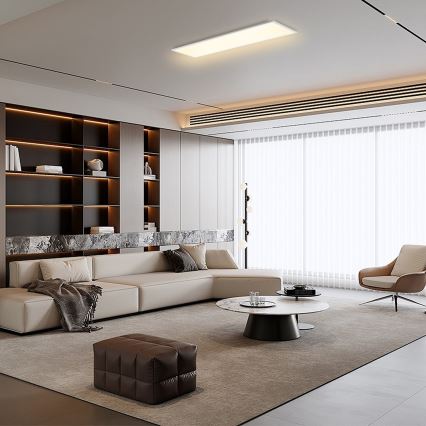 Brilagi - LED prigušivo stropno svjetlo SLIMFRAME LED/58W/230V 120x30 cm 3000-6000K bijela + daljinski upravljač