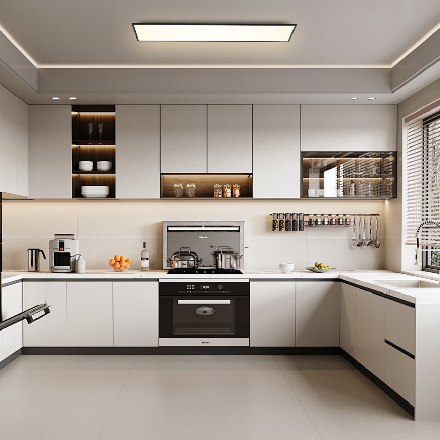 Brilagi - LED prigušivo stropno svjetlo SLIMFRAME LED/58W/230V 120x30 cm 3000-6000K crno + daljinski upravljač