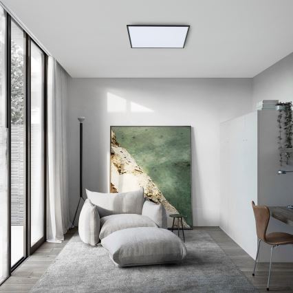 Brilagi - Prigušivo LED stropno svjetlo SLIMFRAME LED/58W/230V 60x60 cm 3000-6000K crna + s daljinskim upravljačem