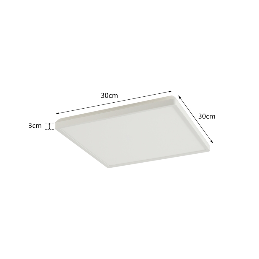 Brilagi - LED prigušivo stropno svjetlo ULTRA TANAK LED/18W/230V 2700-6500K 30x30 cm bijela + daljinski upravljač