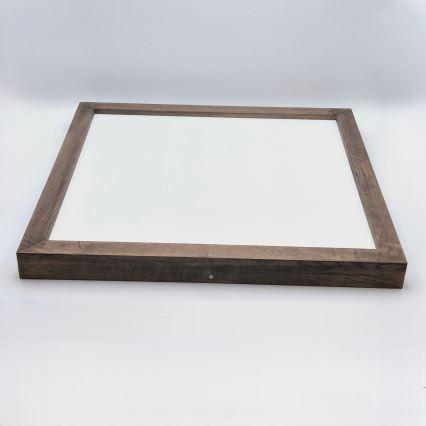 BRILAGI - LED stropno svjetlo za kupaonicu s mogućnošću prigušivanja WOODY FRAME LED/50W/230V hrast/orah 60x60 cm 3000-6000K IP44 + daljinski upravljač