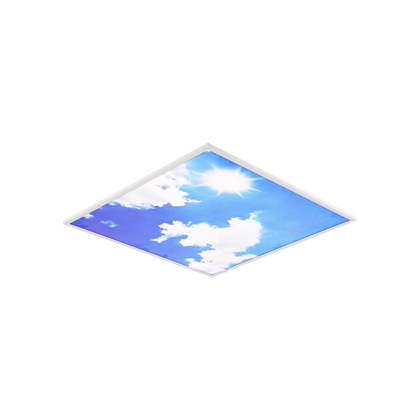 Brilagi - LED stropno svjetlo s mogućnošću prigušivanja SLIMFRAME SKY LED/58W/230V 60x60 cm 3000-6000K srebrna/plava + daljinski upravljač