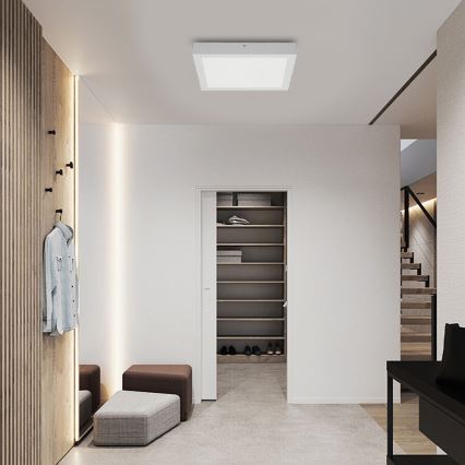 Brilagi - LED Stropna svjetiljka za kupaonicu FRAME LED/24W/230V 30x30 cm 3000/4000/6000K IP44 bijela