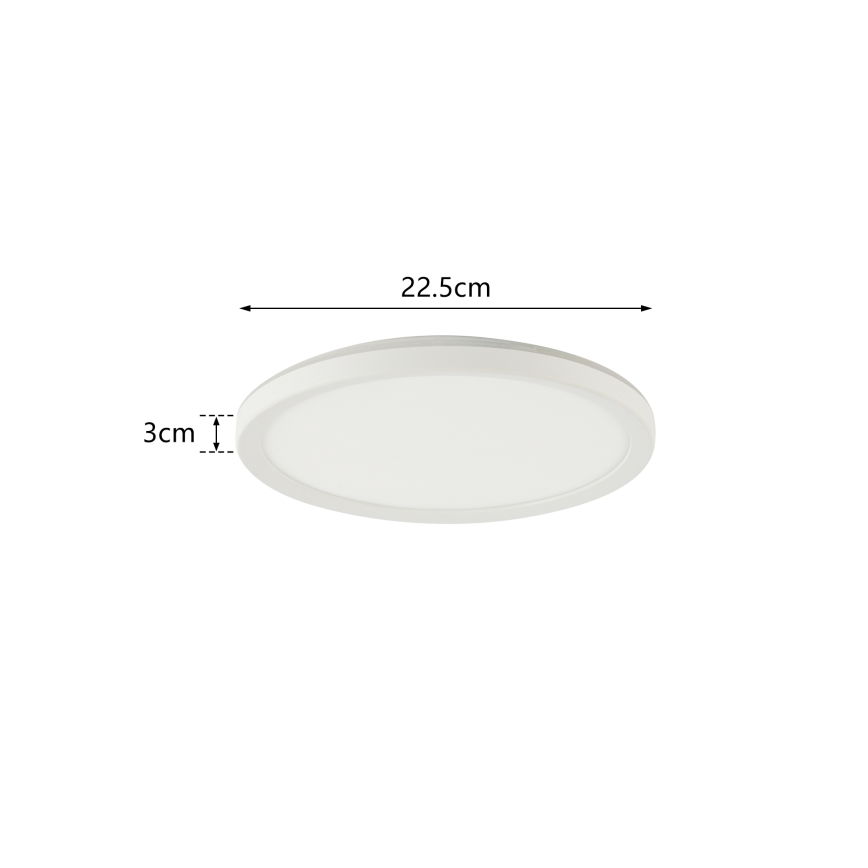 Brilagi - LED Stropna svjetiljka za kupaonicu ULTRA SLIM LED/12W/230V pr. 22,5 cm bijela IP54