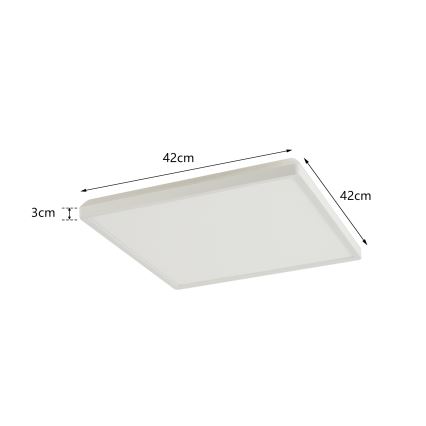 Brilagi - LED Stropna svjetiljka za kupaonicu ULTRA SLIM LED/24W/230V 42x42 cm bijela IP54