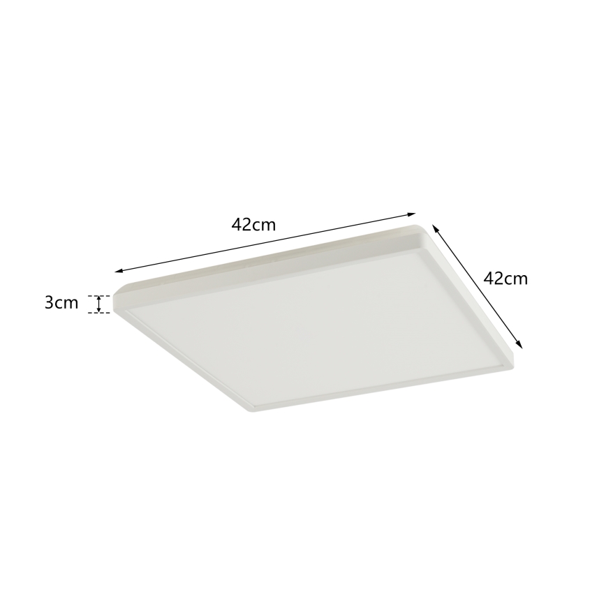 Brilagi - LED Stropna svjetiljka za kupaonicu ULTRA SLIM LED/24W/230V 42x42 cm bijela IP54