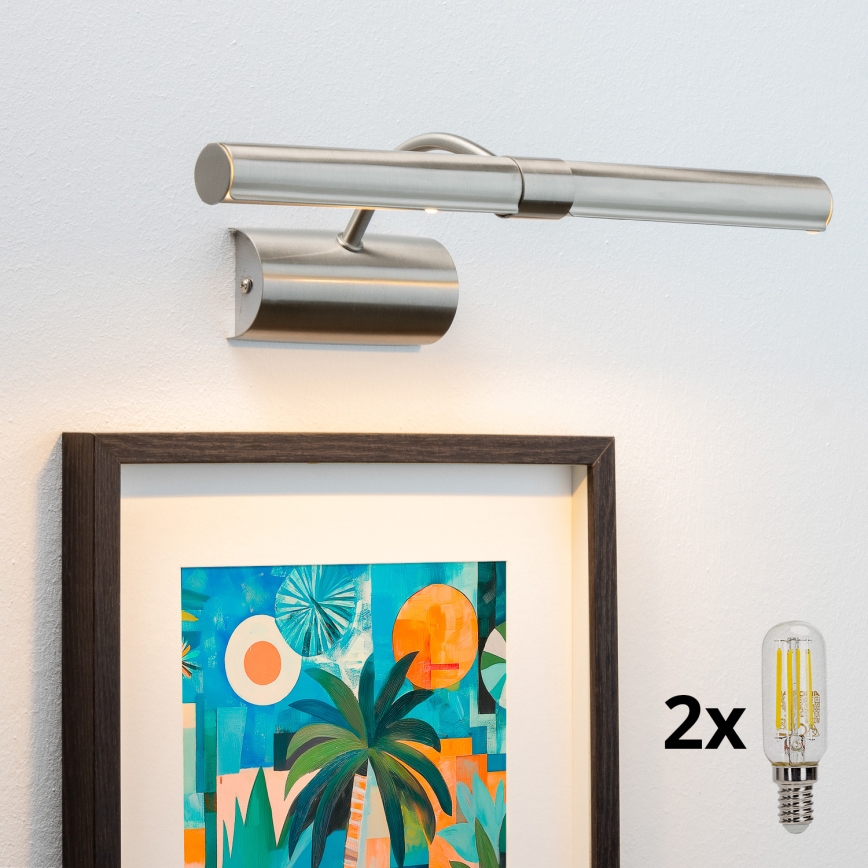 Brilagi - LED Svjetiljka za slike DANAE 2xE14/4W/230V 3000K mat krom