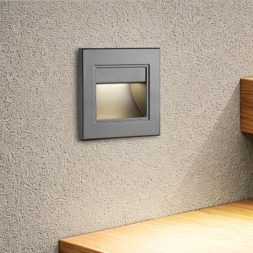 Brilagi - LED svjetiljka za stepenice STEP LIGHT LED/1,5W/230V IP44 antracit