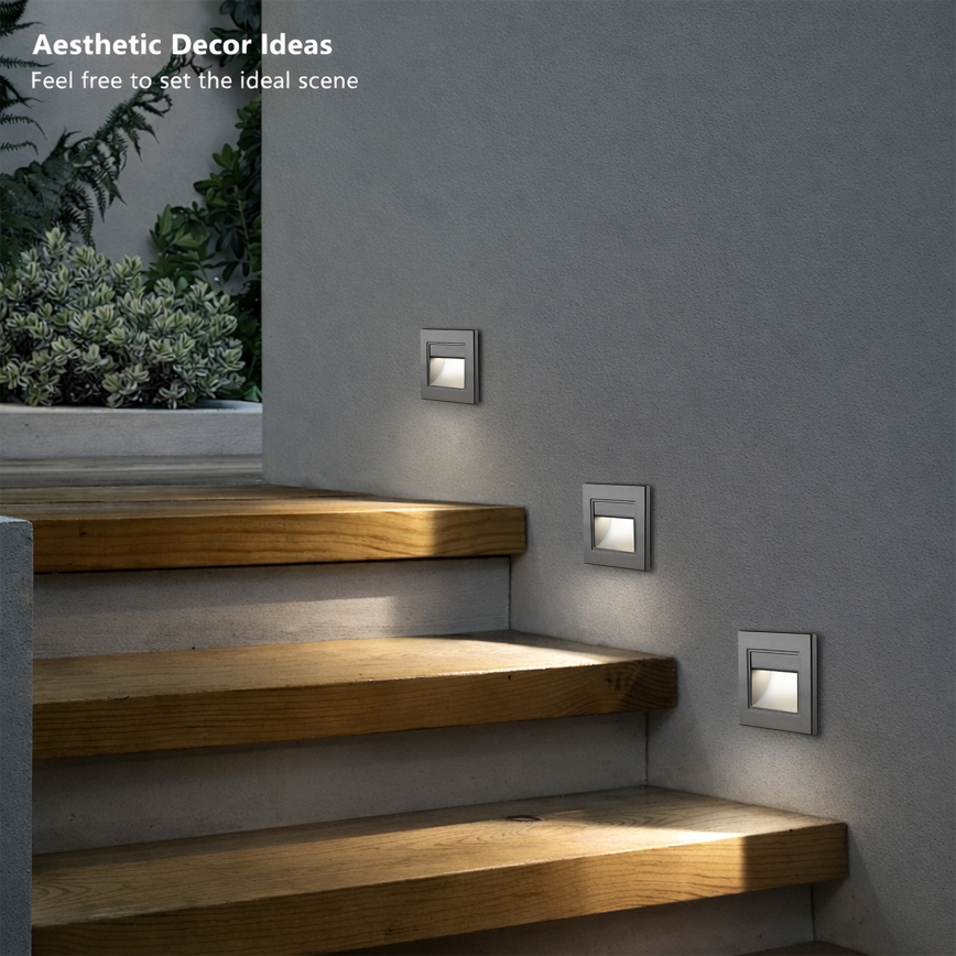 Brilagi - LED svjetiljka za stepenice STEP LIGHT LED/1,5W/230V IP44 antracit