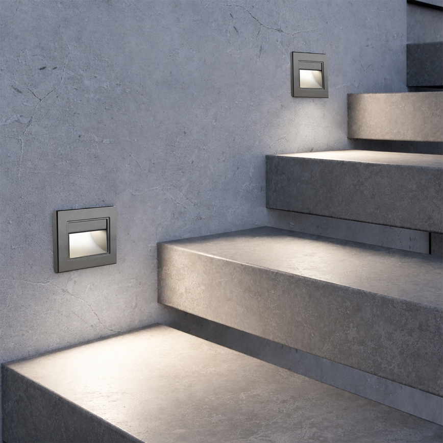 Brilagi - LED svjetiljka za stepenice STEP LIGHT LED/1,5W/230V IP44 antracit