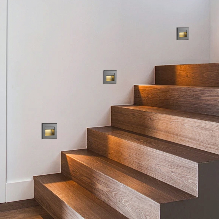 Brilagi - LED svjetiljka za stepenice STEP LIGHT LED/1,5W/230V IP44 antracit