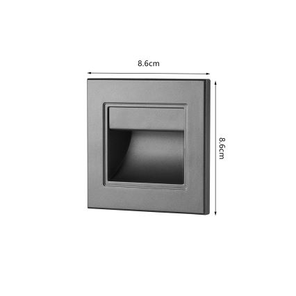 Brilagi - LED svjetiljka za stepenice STEP LIGHT LED/1,5W/230V IP44 antracit