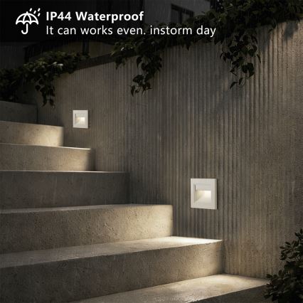 Brilagi - LED svjetiljka za stepenice STEP LIGHT LED/1,5W/230V IP44 bijela