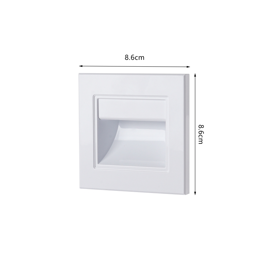 Brilagi - LED svjetiljka za stepenice STEP LIGHT LED/1,5W/230V IP44 bijela