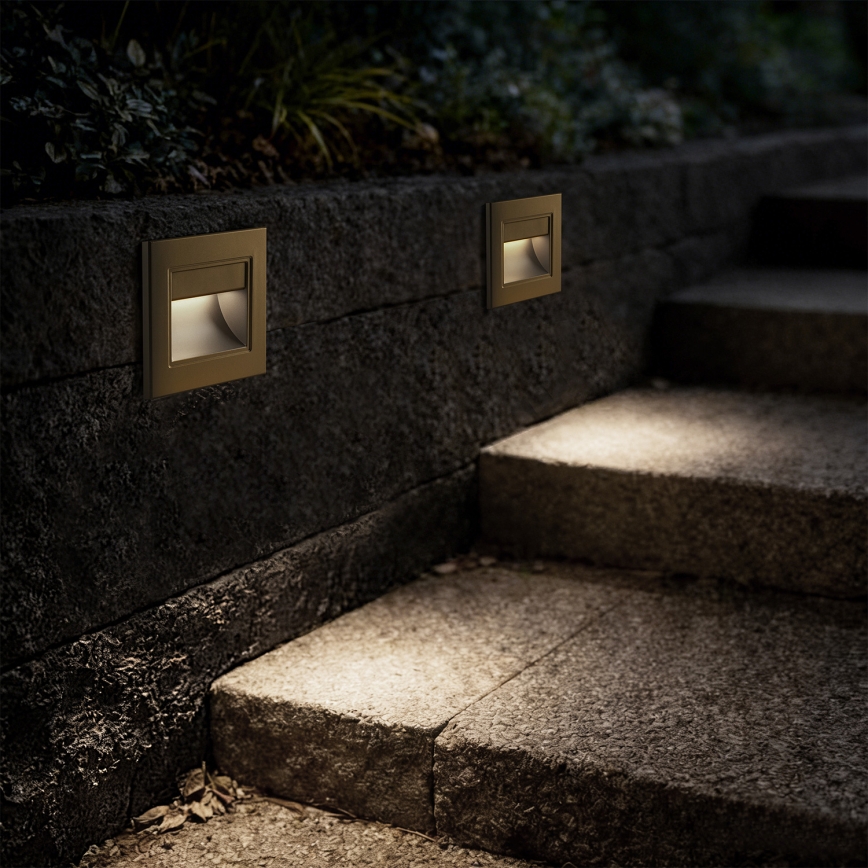Brilagi - LED svjetiljka za stepenice STEP LIGHT LED/1,5W/230V IP44 zlatno